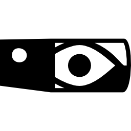 gafas de google en un ojo icono