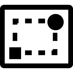 Document paper with frame icon