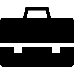 Briefcase black tool icon