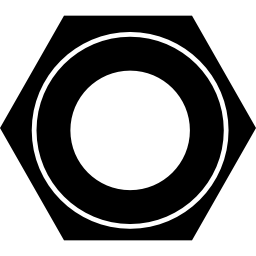 Hexagonal nut tool icon