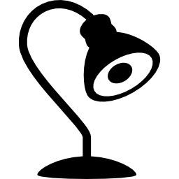lámpara de escritorio icono