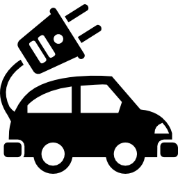 transporte ecológico de carro elétrico Ícone