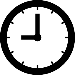 horloge murale de forme circulaire Icône