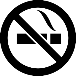 señal de prohibido fumar icono