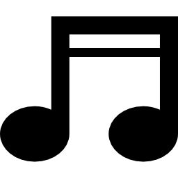 muzieknoot symbool icoon