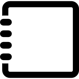 Spring small square notebook icon