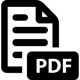 symbole du fichier pdf Icône
