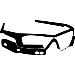 variante vue frontale des lunettes google Icône
