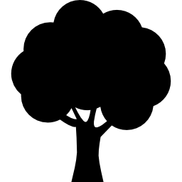 silueta de árbol icono
