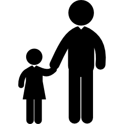 hombre con niño icono