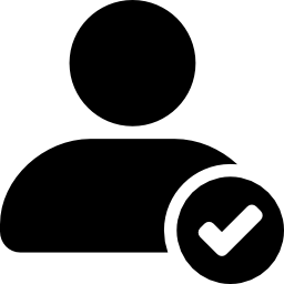 User verification interface symbol icon