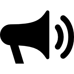 Speaker symbol of voice volume icon