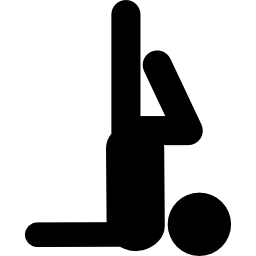 Human exercise posture icon