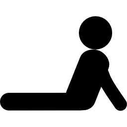 Exercising posture icon