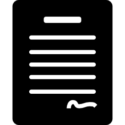 papel de documento icono