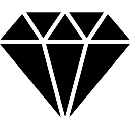 kształt kamienia szlachetnego z widoku z boku na biżuterię ikona