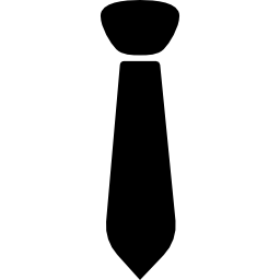 krawat symbolu interfejsu biznesmena lub listu informacyjnego ikona