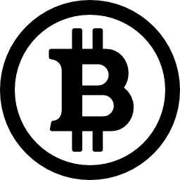 dinero de internet bitcoin icono