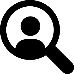 Searching a person icon