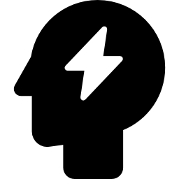 symbol śruby zasilającej w łysej głowie ikona