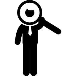 Searching a businessman icon