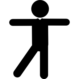 postura de hombre bailando icono