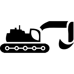 掘削機建設機械側面図 icon