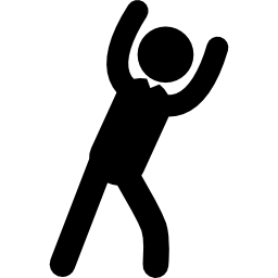 mann, der sportliche Übungen praktiziert icon