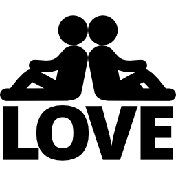 miłość z parą ikona