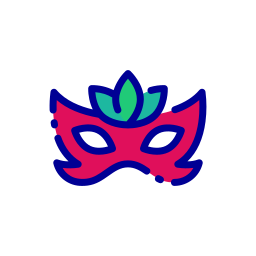 Carnival mask icon