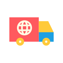 Worldwide shipping icon