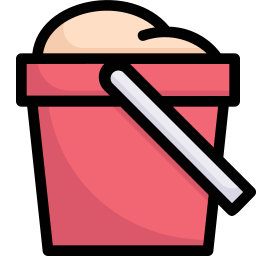 Sand bucket icon