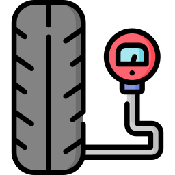 pressione dei pneumatici icona