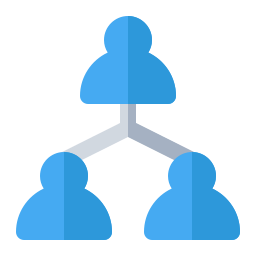 travail en équipe Icône