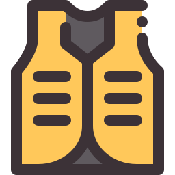 High visibility vest icon