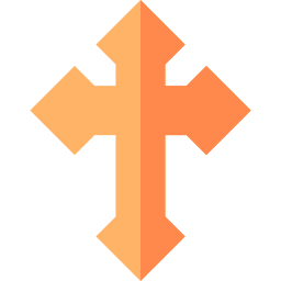 Christian cross icon