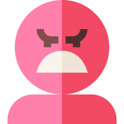 enfadado icono