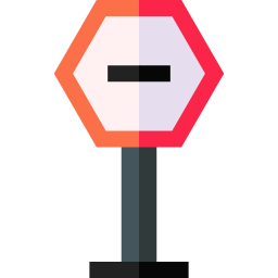 Stop sign icon