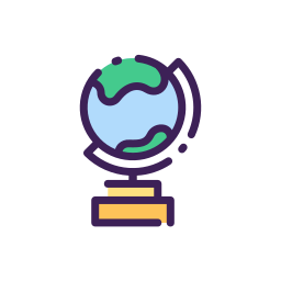 Earth globe icon