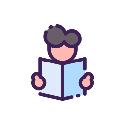 Reading book icon