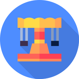 Chair swing ride icon