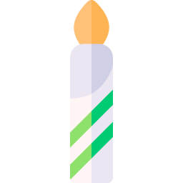 vela de cumpleaños icono