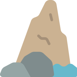montagne rocciose icona