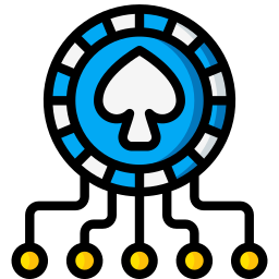 ficha de póker icono
