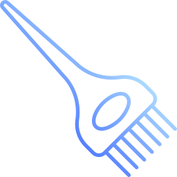 escova de tintura de cabelo Ícone