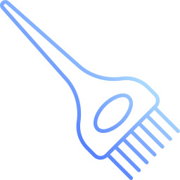 Hair dye brush icon