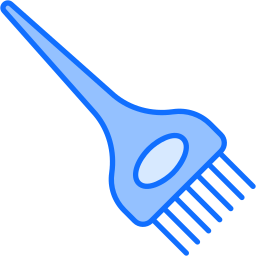 brosse de teinture pour les cheveux Icône