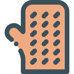Oven mitts icon