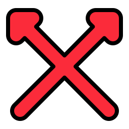 Crossed arrows icon