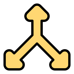 meerdere pijlen icoon